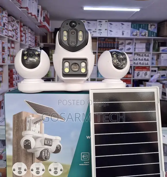 V380 4G Solar Quad Lens CCTV Camera - 1
