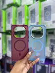 Matte Translucent MagSafe Phone Case - Deep Maroon - 1
