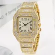 Saa ya Iced Out Cuban Link kwa Wanaume, Mtindo wa Hip Hop - 2