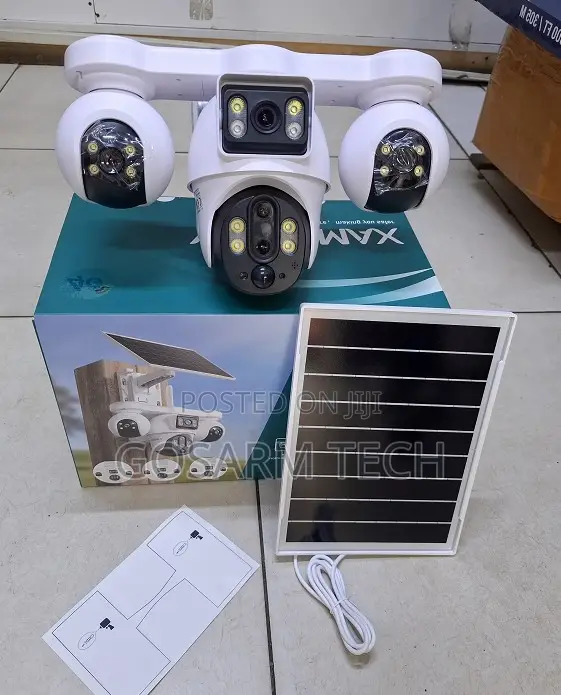 Smart 4G Solar CCTV Camera yenye PTZ, Siren, Two-Way Audio - 1