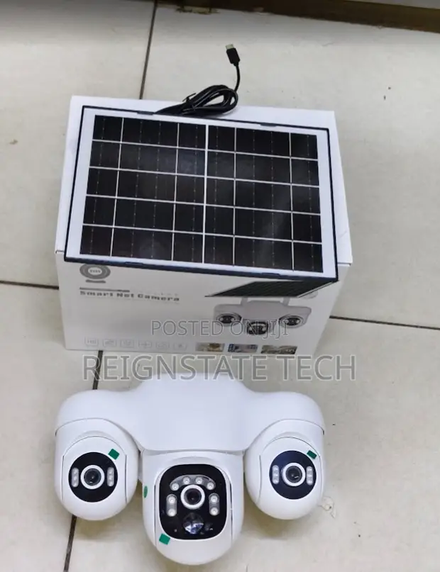 3-Lens PTZ Solar 4G Smart Camera with AI Motion Detection - 1