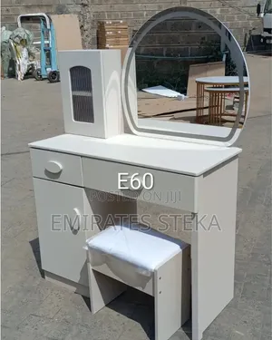Brand New White Dressing Table with Stool and Lighted Mirror