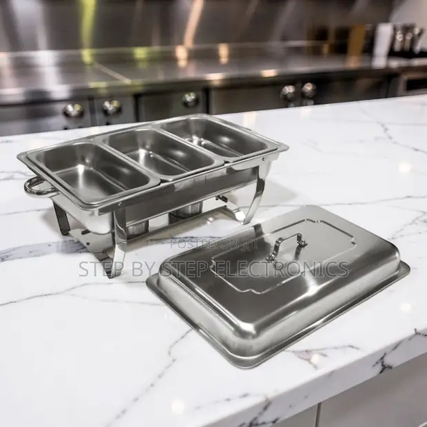 11L Stainless Steel Triple Chafing Dish - 1