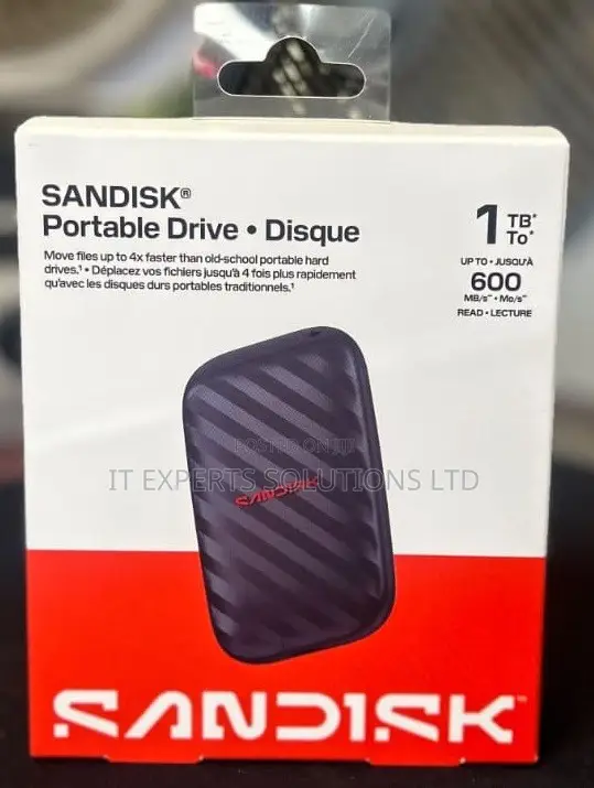 SanDisk 1TB Portable SSD - Hadi 600MB/s Soma - 1
