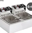 Electric Stainless Steel Double Deep Fryer - 1