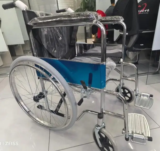 Foldable Stainless Steel Standard Wheelchair - 1