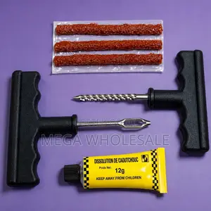 Tubeless Tyre Repair Kit na Brown Rubber Strips