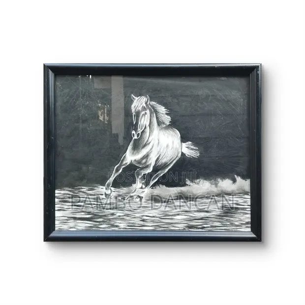 Art: Wild Horse Acrylic Painting - 1