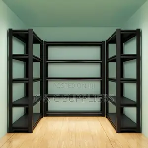 Brand New 5-Shelf Steel Storage Rack - Black