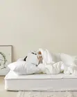 Plain White Grade A Duvet Set 6x6 - 1