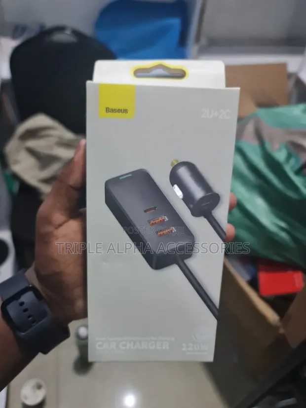 Baseus 120W Multi-Port PD Fast Car Charger - 1