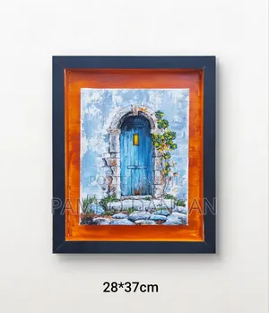 Art: The Blue Door Acrylic Painting