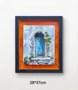 Art: The Blue Door Acrylic Painting - 1