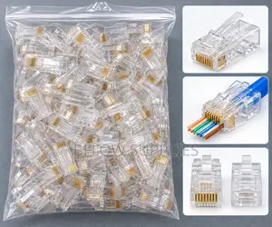 Viunganishi vya RJ45 Pass-Through (Vipande 100)