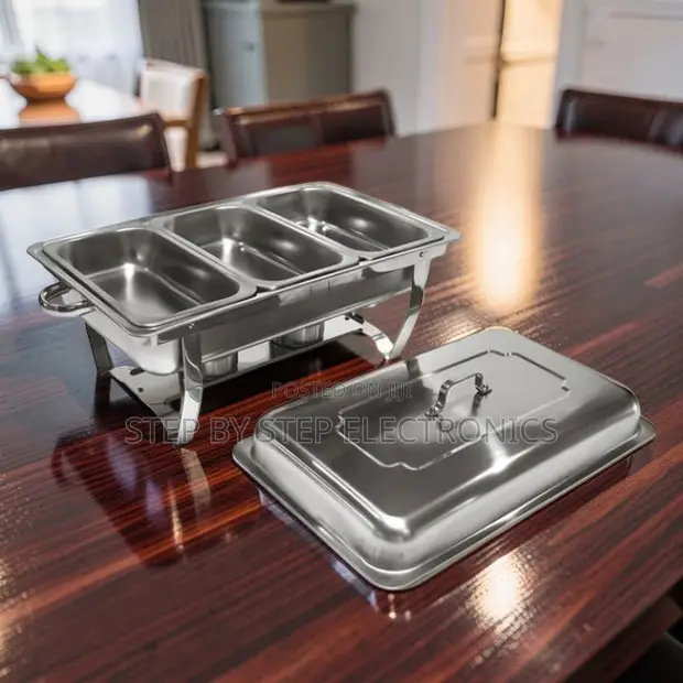 11L Stainless Steel Triple Chafing Dish - 1