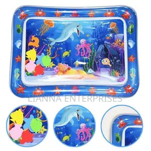 Inflatable Tummy Time Water Mat - Muundo wa Wanyama wa Baharini