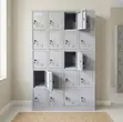Kabati la Hifadhi la Chuma chenye Lockers 24 - Metallic Gray - 5