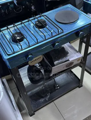 Standing Cooker 3 Burners with Shelves