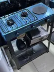 Standing Cooker 3 Burners with Shelves - 2