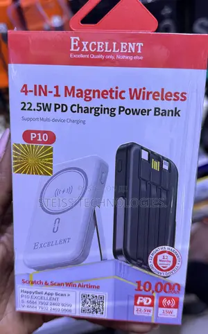 4-in-1 Magnetic Wireless Powerbank 10000mAh