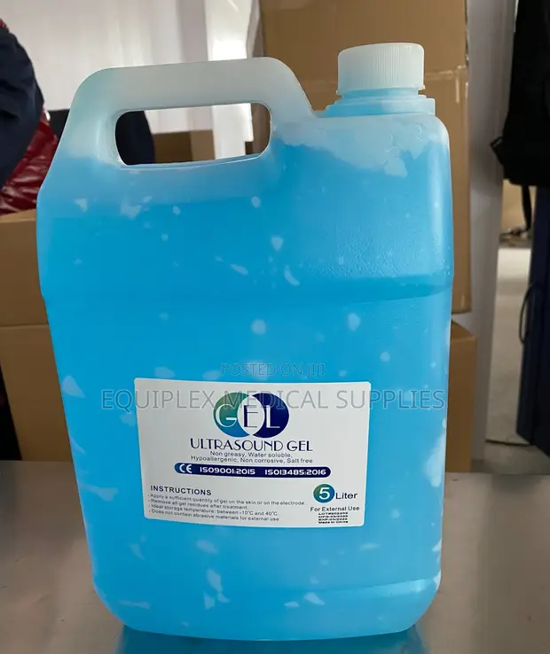 Non-Greasy Water Soluble Ultrasound Gel (Blue) - 5L - 1