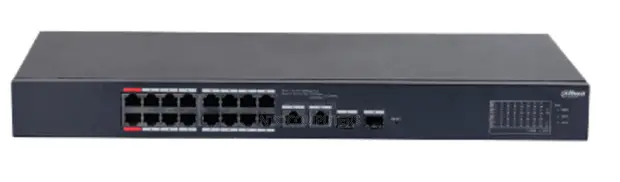 Dahua 18-Port Cloud Managed Desktop Switch with 2x SFP Uplink (190W) - 1