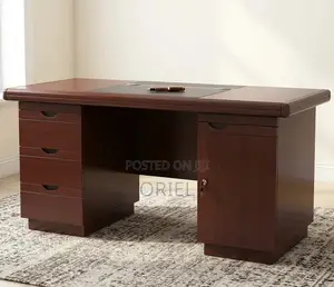 1.4m Mahogany Executive Staff Desk