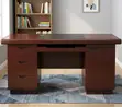 1.4m Mahogany Executive Staff Desk - 3