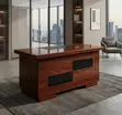1.4m Mahogany Executive Staff Desk - 4