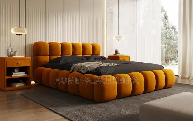 Luxury Bubble Upholstered Bed - Super King - 1