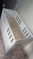 White Baby Cot with Mattress - 3