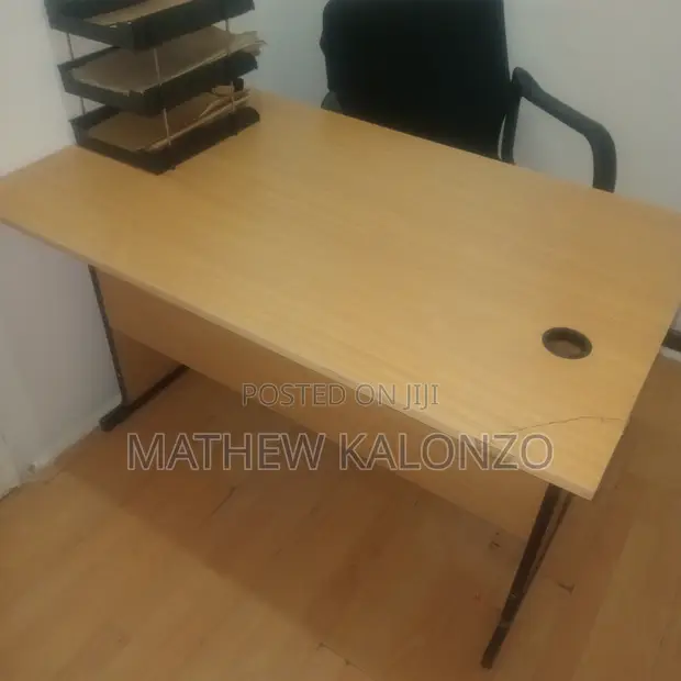 Used Office Table - 1.1m Brown - 1