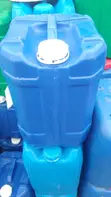 20 Litre Green/Blue Square Container (Used) - 2