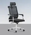 Kiti cha Ofisi cha Mtendaji cha Ergonomic chenye Mgongo Mrefu - Nyeusi - 2