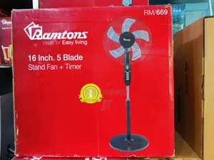 Ramtons 16" Stand Fan yenye Remote RM669