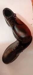 Black Leather School Shoes - 2