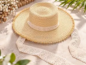 Kofia ya Majira ya Joto ya Kichic ya Lace Tie Bohemian