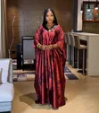 Kaftan ya Bubu ya Satin ya Kifahari - Mtindo wa Aunty Tajiri - Free Size - 2