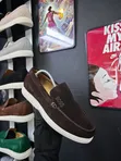 Boss Loafers za Suede Rangi ya Tan - 2