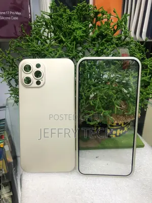 Kifuniko cha Nyuma Nyeupe Matte & Kinga ya Skrini kwa iPhone 13 Pro Max