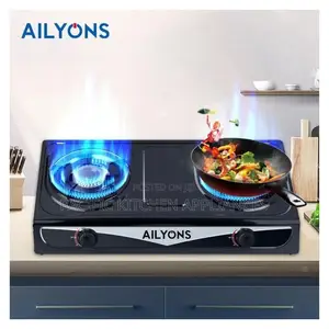 Ailyons 2 Burner Gas Cooker Stainless Steel