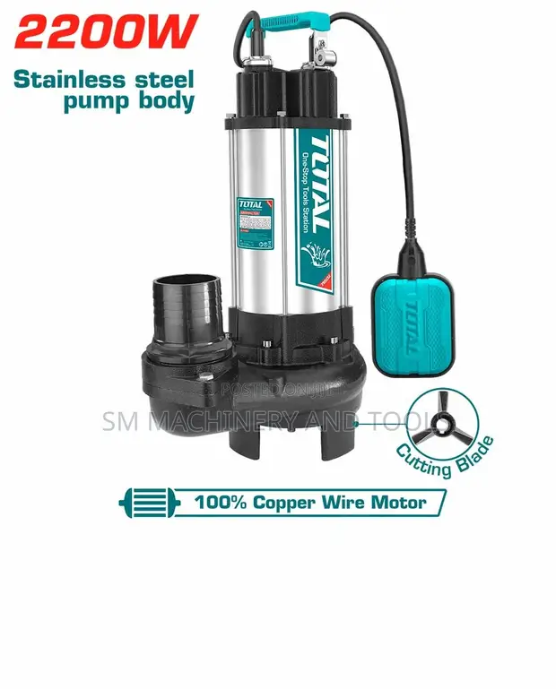 Total TWP Sewage Submersible Pump 2200W (3.0HP) 13M - 1