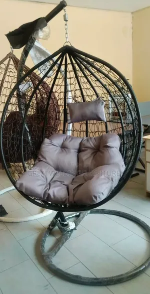 Kiti cha Kifahari cha Kining'inia cha Mayai cha Kisasa chenye Msingi