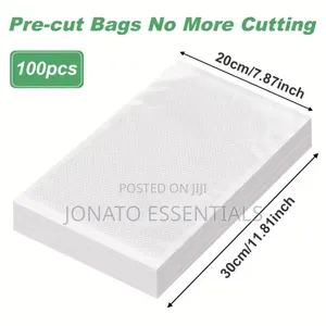 100 Pcs Vacuum Sealer Bags - Pre-Cut Food Saver