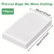 100 Pcs Vacuum Sealer Bags - Pre-Cut Food Saver - 2