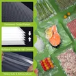 100 Pcs Vacuum Sealer Bags - Pre-Cut Food Saver - 4