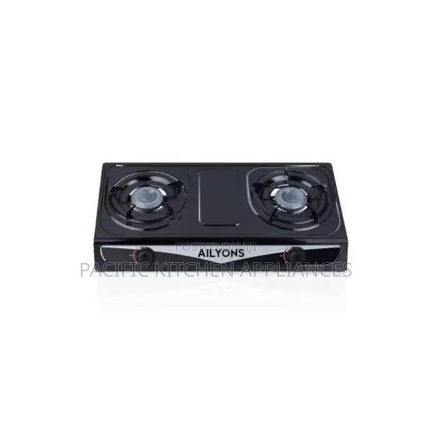 Ailyons 2-Burner Table Top Gas Stove Cooker - 1