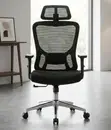 Kiti cha Ofisi cha Orthopedic Ergonomic chenye Mkeka Mrefu - Nyeusi - 2