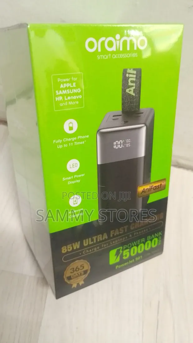 Oraimo 85W 50000mAh Ultra Fast Power Bank - 1