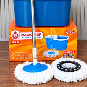 URK Magic-6 Microfiber Spin Mop Set